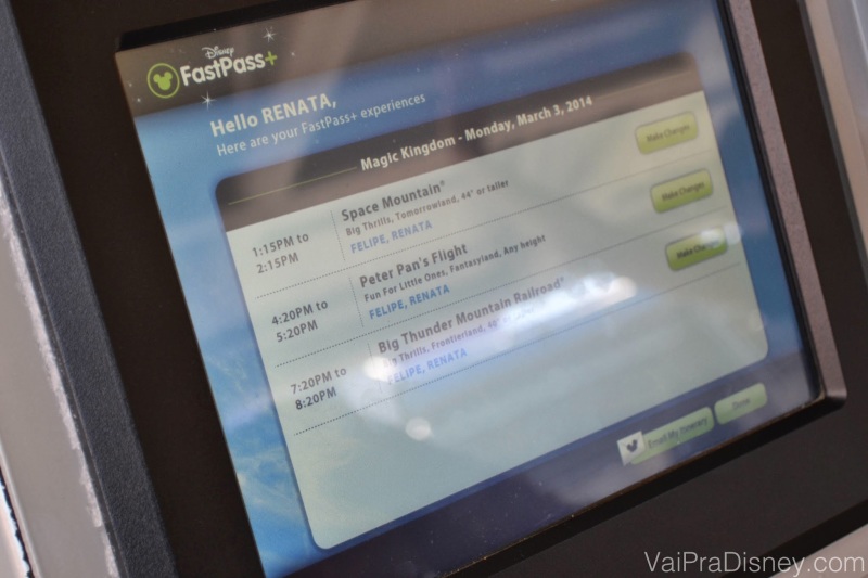 Kiosks do Fastpass+ continuam funcionando normalmente para quem não vai fazer reserva antecipada
