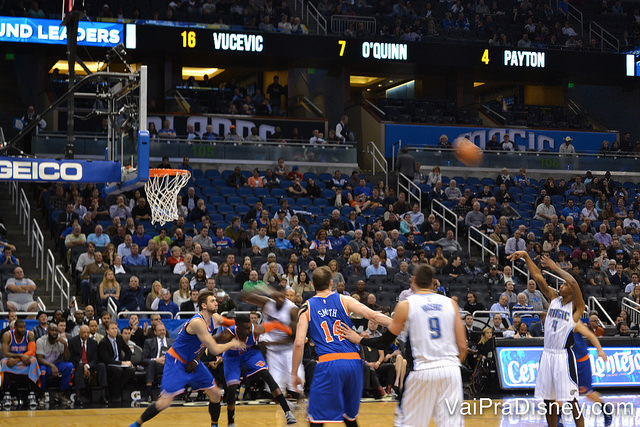 Orlando Magic vs. New York Knicks em algum jogo do ano passado! O Magic ganhou! :D