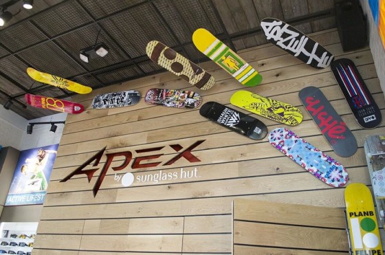 A APEX, loja de óculos multimarcas para prática esportiva, da já muito conhecida Sunglass Hut. Foto do Orlando Sentinel