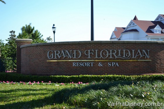 Entrada do Grand Floridian, além de lindo é a casa do 1900 Park Fare