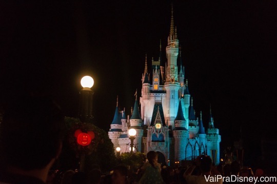 Castelo da Cinderella na festa de Halloween