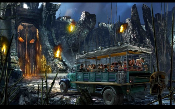 Foto de divulgação da nova atração do King Kong que estréia no Islands of Adventure  em 2016.