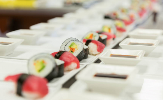 Para os fãs de comida japonesa, há uma estação dedicada ao tema.