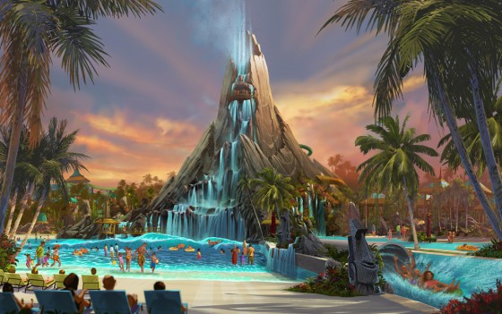 Os novos quartos terão vista para o Volcano Bay, parque aquático que deve ficar pronto em 2017.
