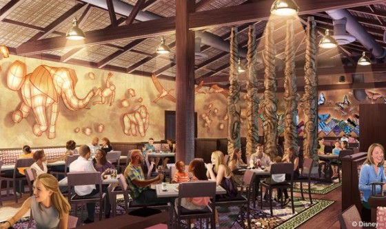Imagem do projeto do novo restaurante. 