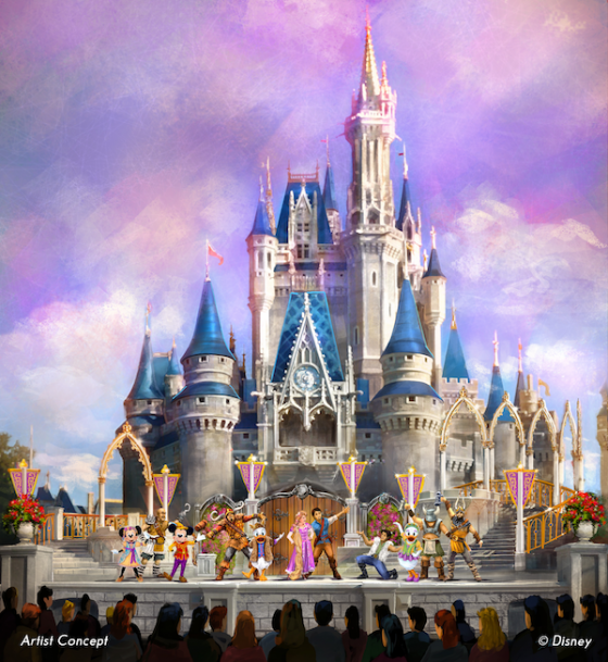 Imagem de divulgação da Disney do conceito artístico do novo show.