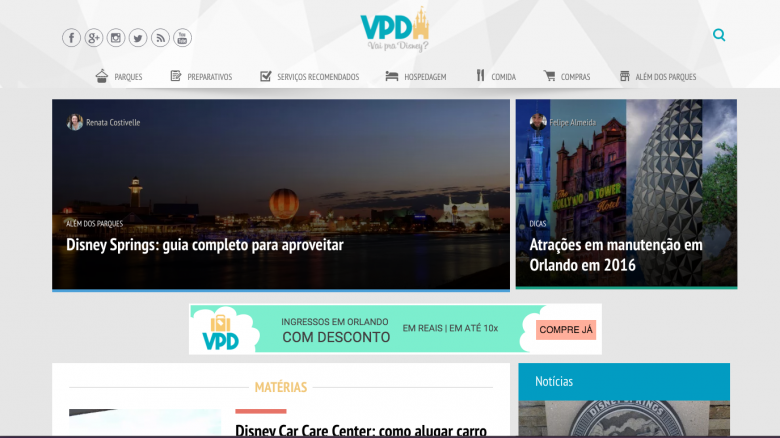 Um pouquinho da nova carinha do VPD. As matérias e o conteúdo continuam igual, só o formato que mudou mesmo. Conte para a gente o que você achou. ;)