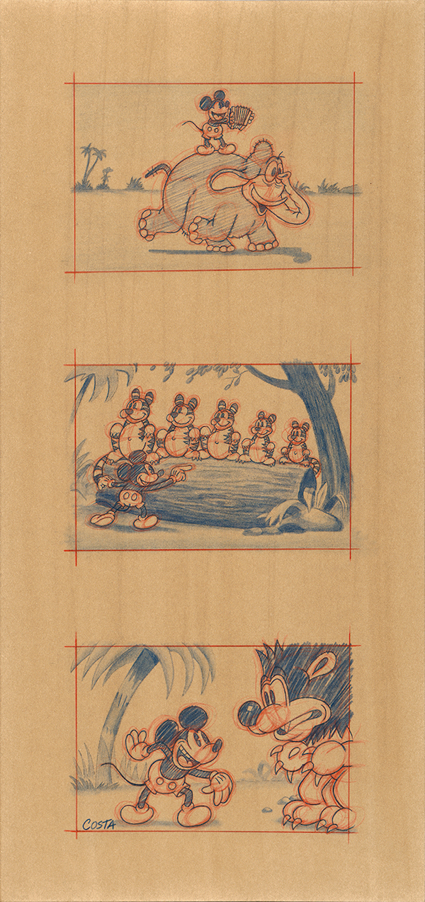 Trabalho de artistas da Disney