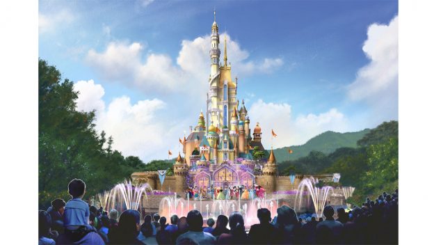 O castelo de Hong Kong terá influências de princesas da Disney.