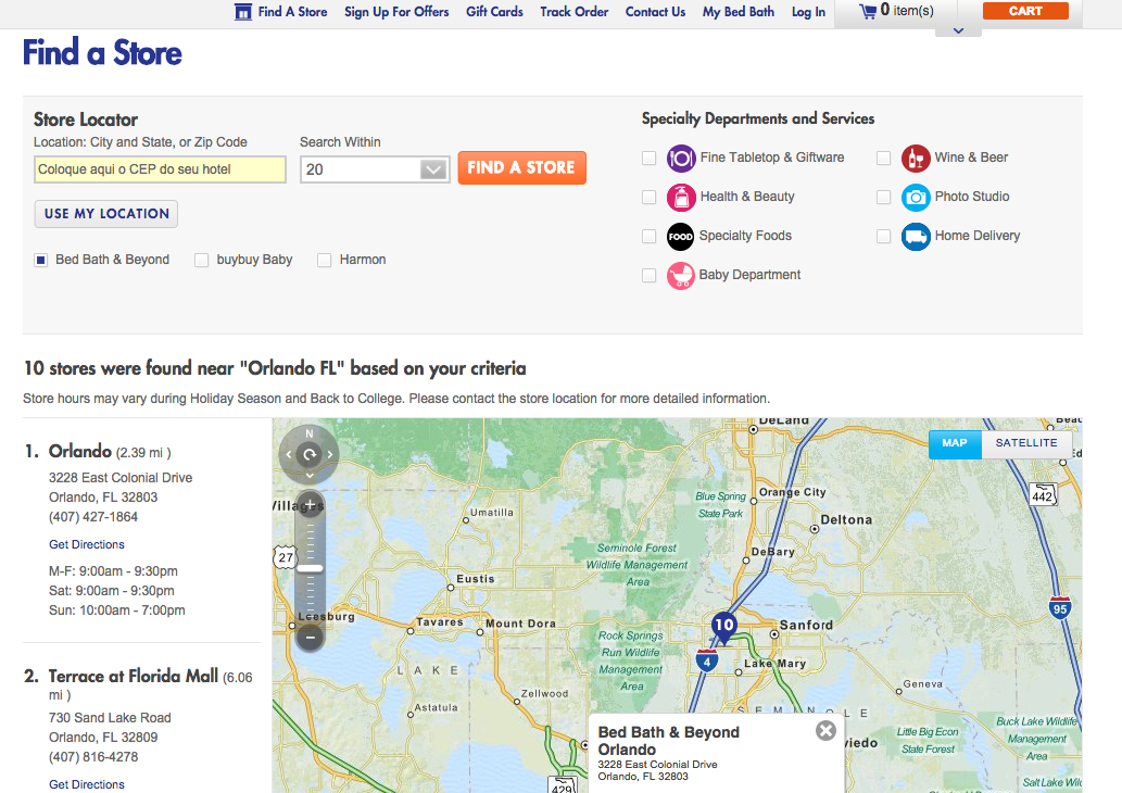 Bed Bath & Beyond o paraíso das compras para a casa Vai pra Disney?