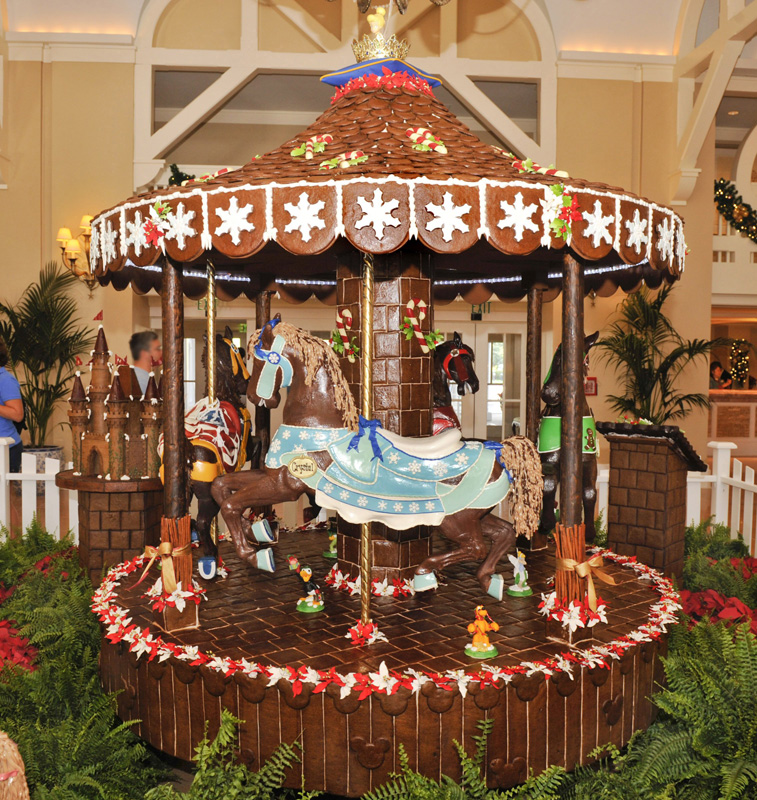 Foto do carrossel de gingerbread do hotel Beach Club 