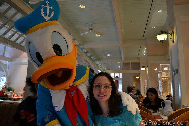 Pato Donald na versão praia. Muito fofo.