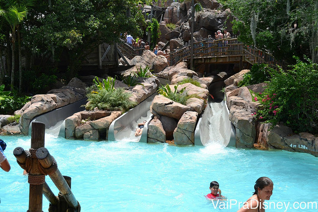 Escorregador no Typhoon Lagoon