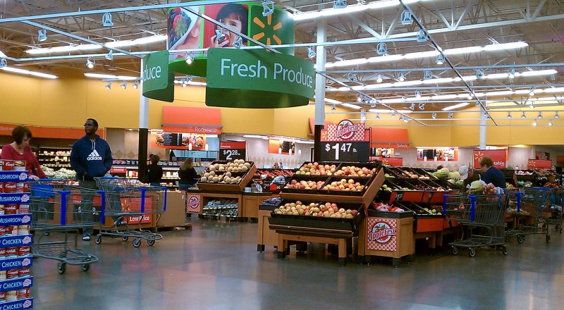 No Walmart é melhor evitar a área de produtos frescos.