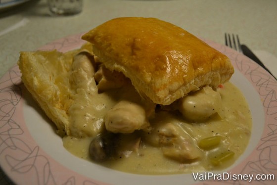 Foto do prato com o Chicken Pot Pie  