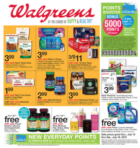 Algumas das ofertas disponíveis pro Walgreens que eu mais visito em Orlando.