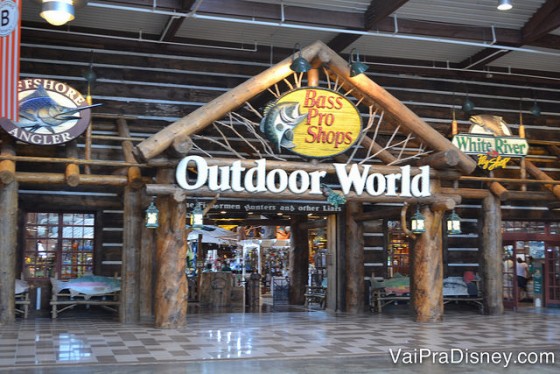 Bass Pro Shops de Orlando. A loja já é toda diferente até por fora!