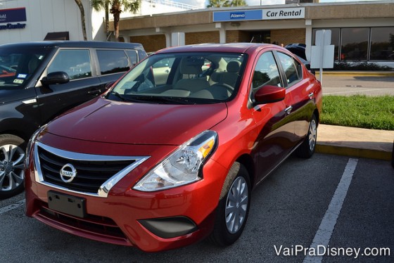 Nissan Altima que aluguei na Alamo da Disney em Orlando