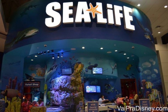 Foto do aquário Sea Life, no I-Drive 360.
