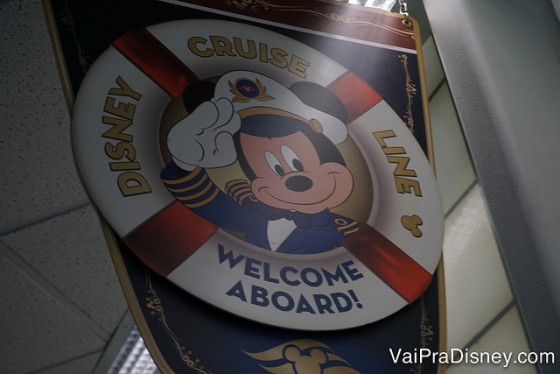 O cruzeiro já tem carinha de Disney desde o momento que você chega no porto!