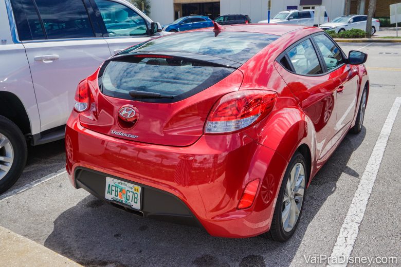 Veloster que alugamos na Alamo. Ele estava anunciado como "Ford Focus" ou similar da categoria Compacto. Nos demos bem!