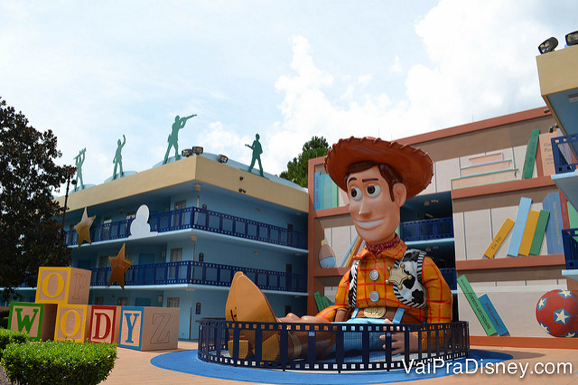 Área do Toy Story, no Disney's All Star Movies. É bem bonitinho, né?