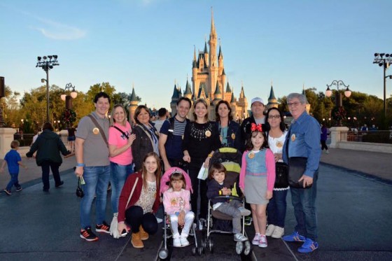 Viagem em grupo grande para Orlando. Época mais cheia da Disney, entre o Natal e o Ano Novo