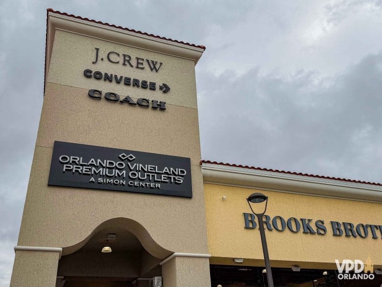 Foto da fachada do Premium Outlet Vineland