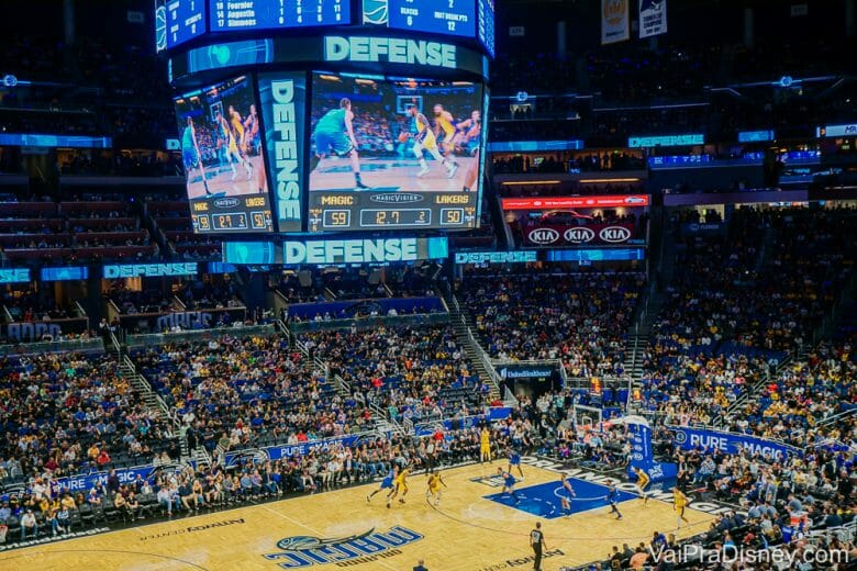 Jogos de basquete NBA em Orlando