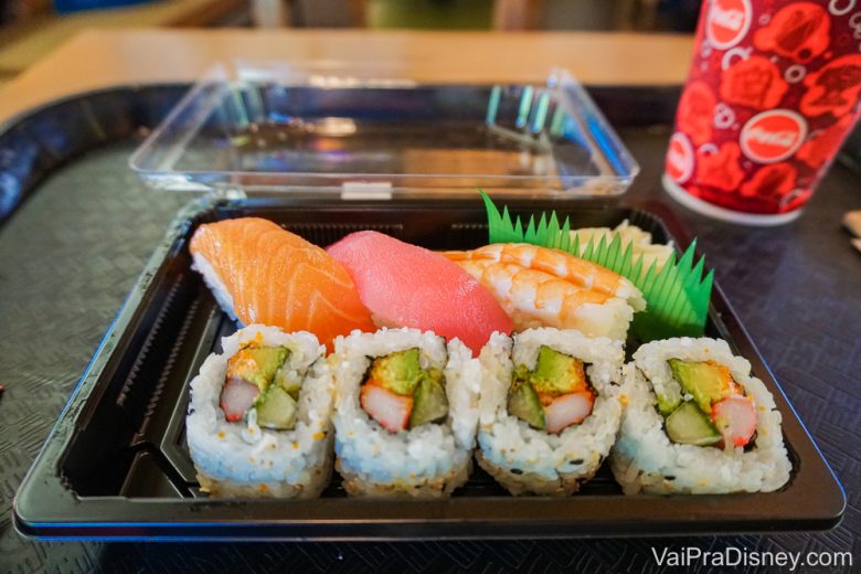 Comidas na Disney - Sushis não são vendidos só nos restaurantes caros!