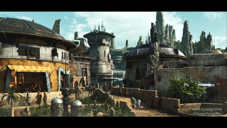 Foto divulgada pela Disney do conceito de como será a Star Wars Galaxy's Edge no Hollywood Studios 