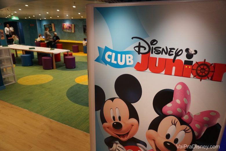 Imagem de parte do clube infantil do Disney Wonder. 