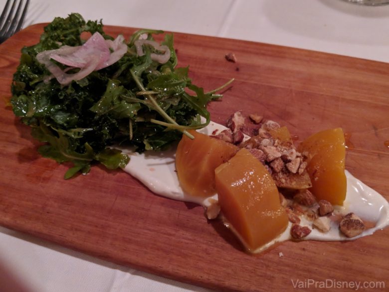 Salada de beterrabas do Chef's Table at the Edgewater