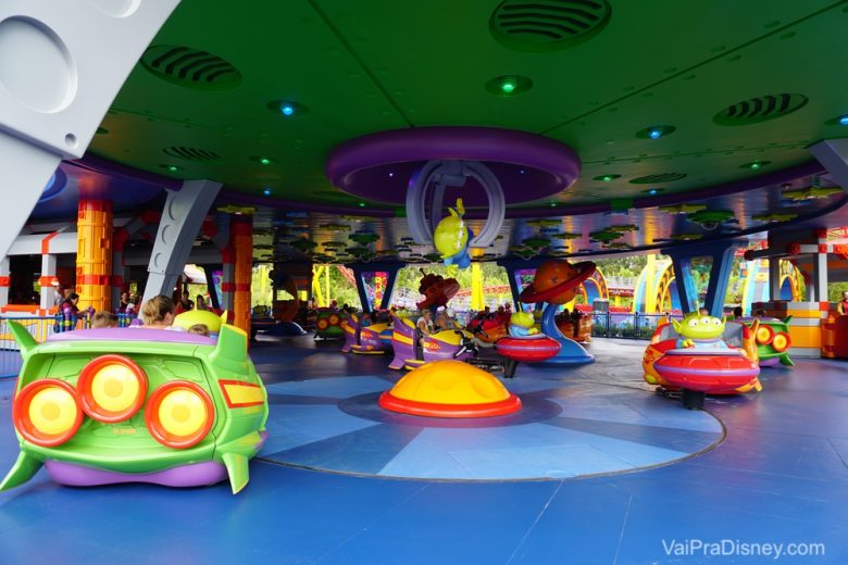 Foto da atração Alien Swirling Saucers na Toy Story Land 