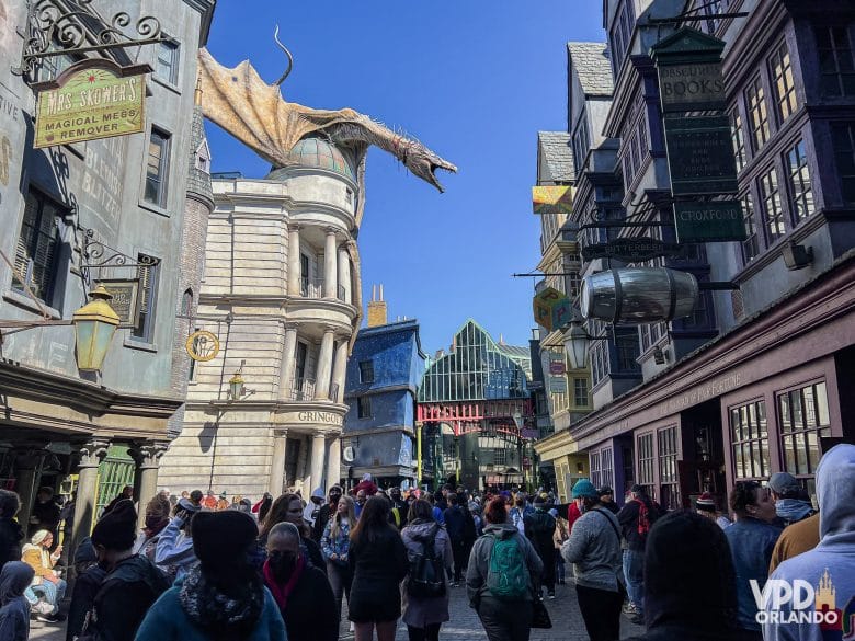 Imagem geral do Beco Diagonal no Universal Studios