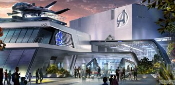 Conceito de como será a atração que ficará no prédio da sede dos Vingadores do Avengers Campus na Califórnia e em Paris