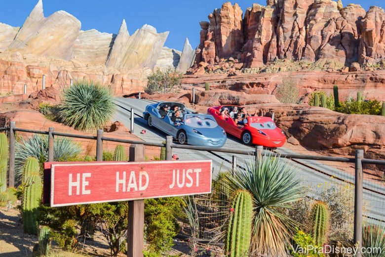 California Adventure - A atração de Carros é imperdível!