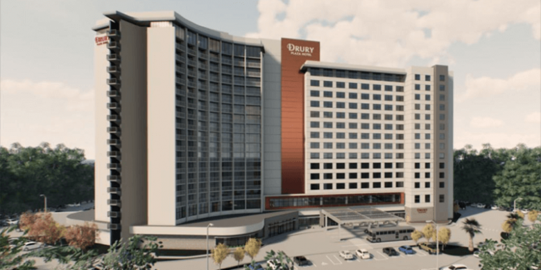 Novo hotel de Disney Springs Foto de como ficará o novo hotel na área de Disney Springs
