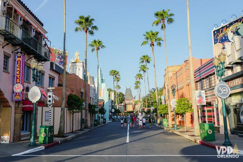 Foto da Hollywood Boulevard no Hollywood Studios 