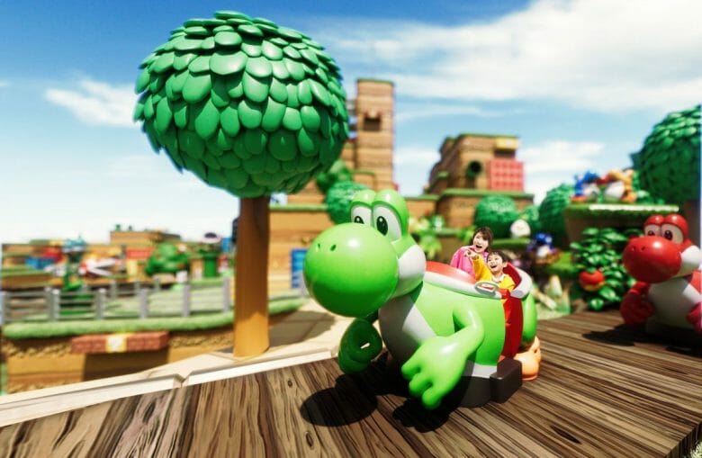 Imagem da atração do Yoshi, no Super Nintendo Worold