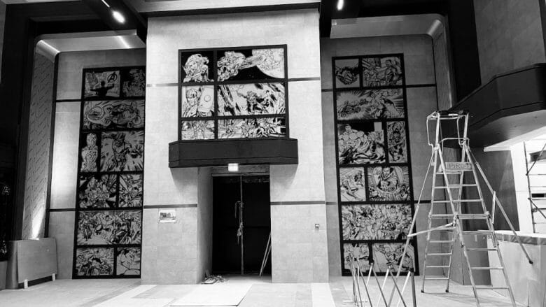 O novo hotel da Marvel em Paris Fotos do quarto ainda em construção do novo hotel da Marvel em Paris