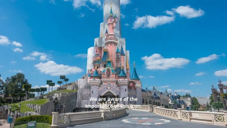 Imagem conceito da reforma Imagem conceito da reforma do castelo da Disneyland Paris