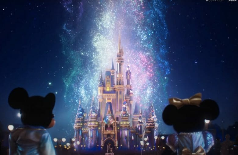 Cena do novo vídeo de divulgação da campanha de 50 anos da Disney