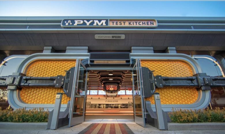 Restaurante PYM Test Kitchen com comidas temáticas. Imagem: Disney