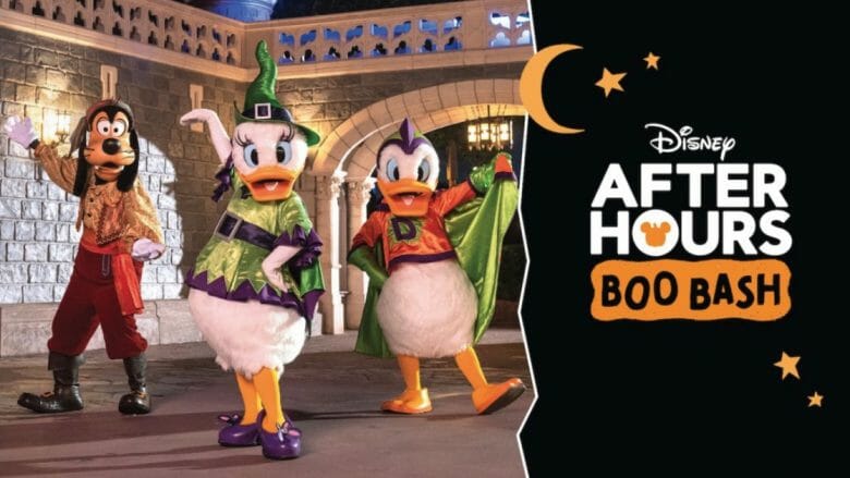 Pôster da nova festa de Halloween da Disney, After Hours Boo Bash 