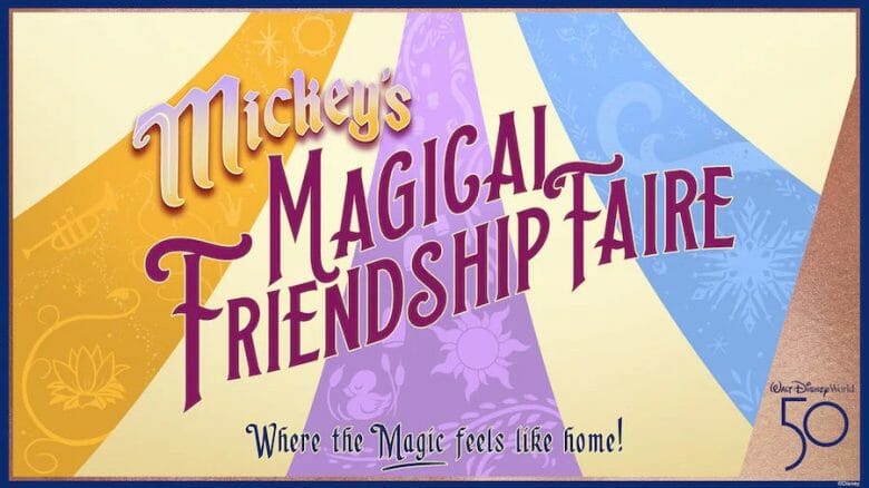 Imagem de divulgação da Mickey's Magical Friendship Faire, que teve seu retorno revelado na Destination D23.