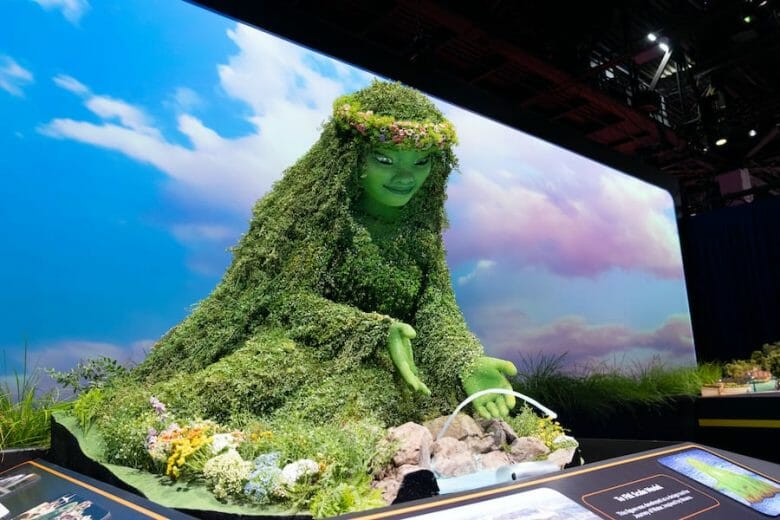 Foto de como vai ficar a atração da Moana no Epcot.
