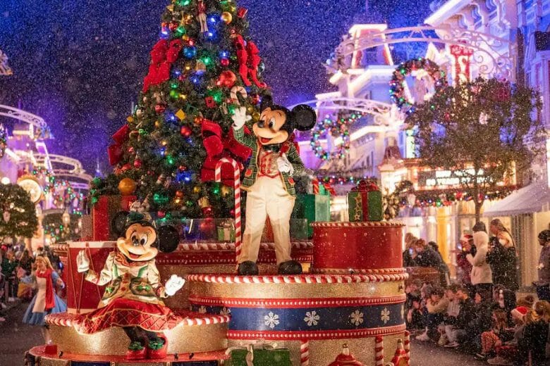 Datas da festa de Natal Mickey's Very Merry Christmas Party em 2023