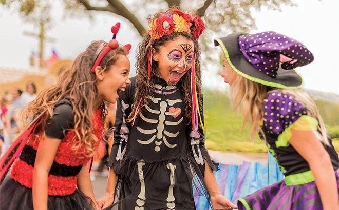 Foto do Halloween do SeaWorld, que é mais para os pequenos mesmo.