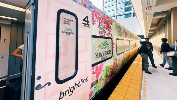 Brightline: trem rápido de Miami a Orlando